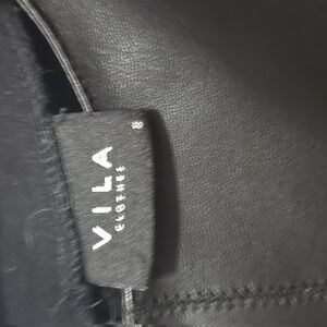 Leather half and half drss